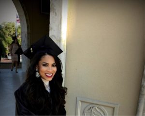 LaVita in cap and gown