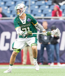 Jake Gilmour in action for the Lions at the national championship