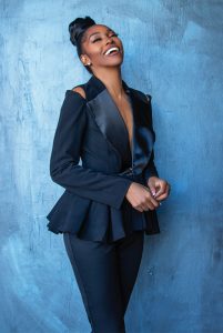 A modeling shot of Christina Granville.